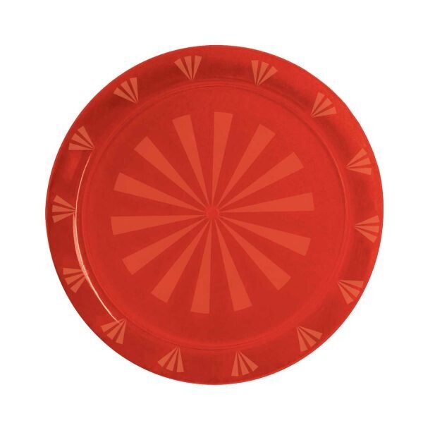 "12"" ROUND TRAYS - RED"