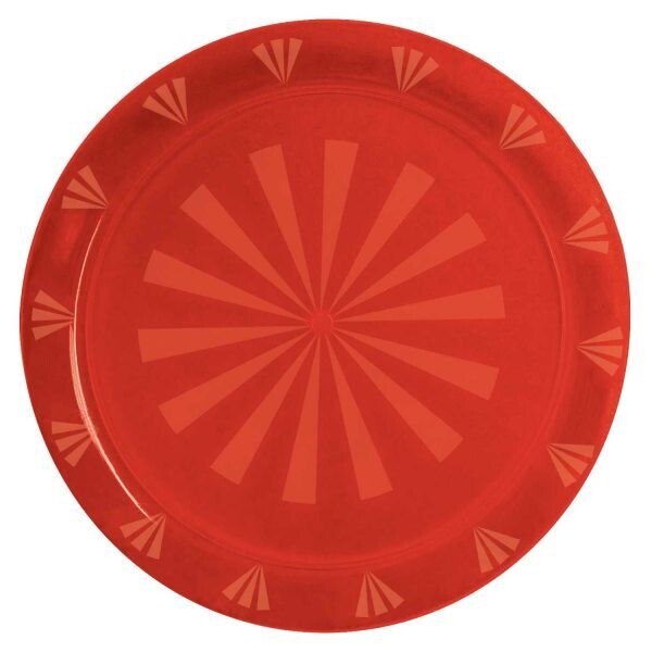 "16""  ROUND TRAYS - RED"