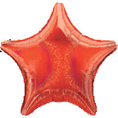 "19"" RED DAZZLER STAR FOIL - FLAT"