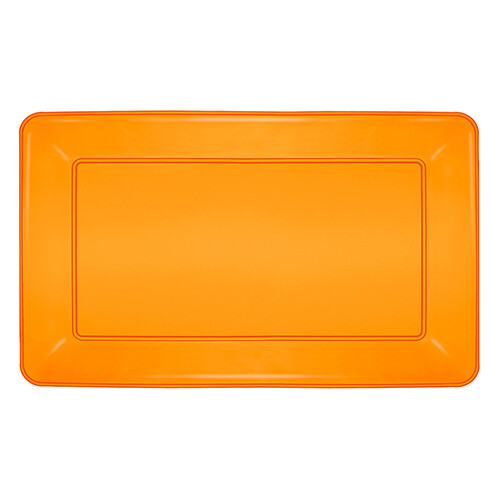 "12"" X 18"" H.D. RECT. TRAYS - NEON ORANGE"
