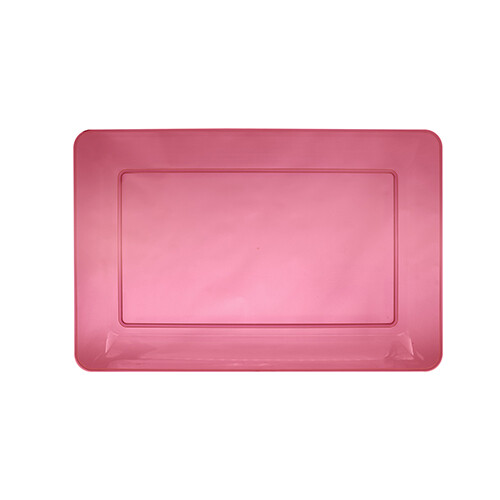"12"" X 18"" H.D. RECT. TRAYS - NEON PINK "