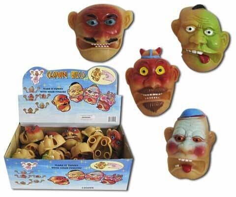 4 FINGER PUPPET/FACES/ 4 ASST