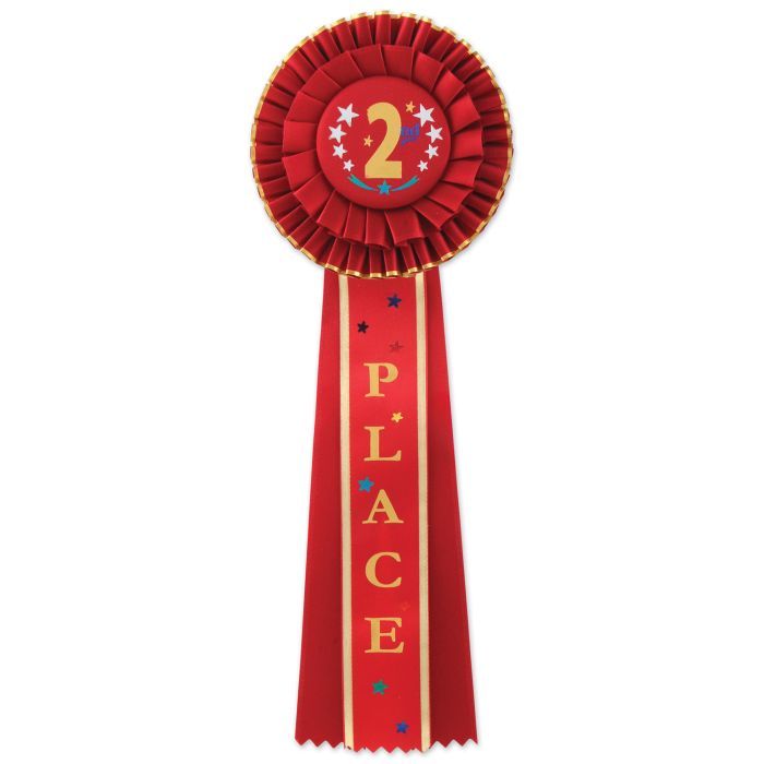 "2nd" Place Deluxe Rosette
