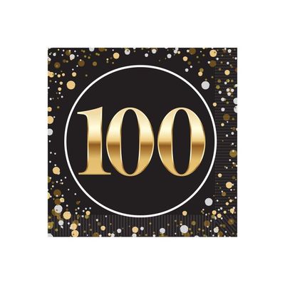 "100" Beverage Napkins