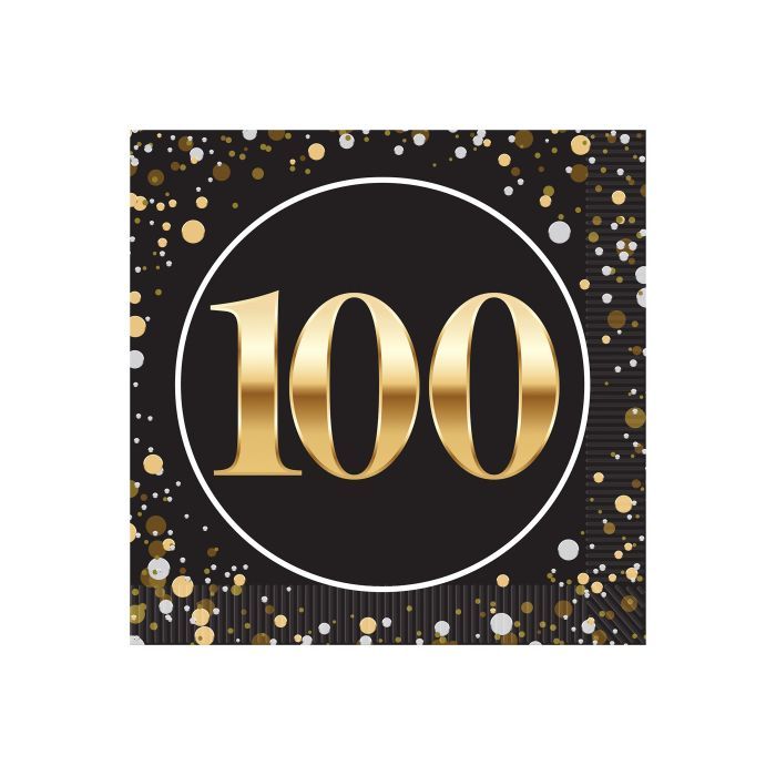 "100" Beverage Napkins