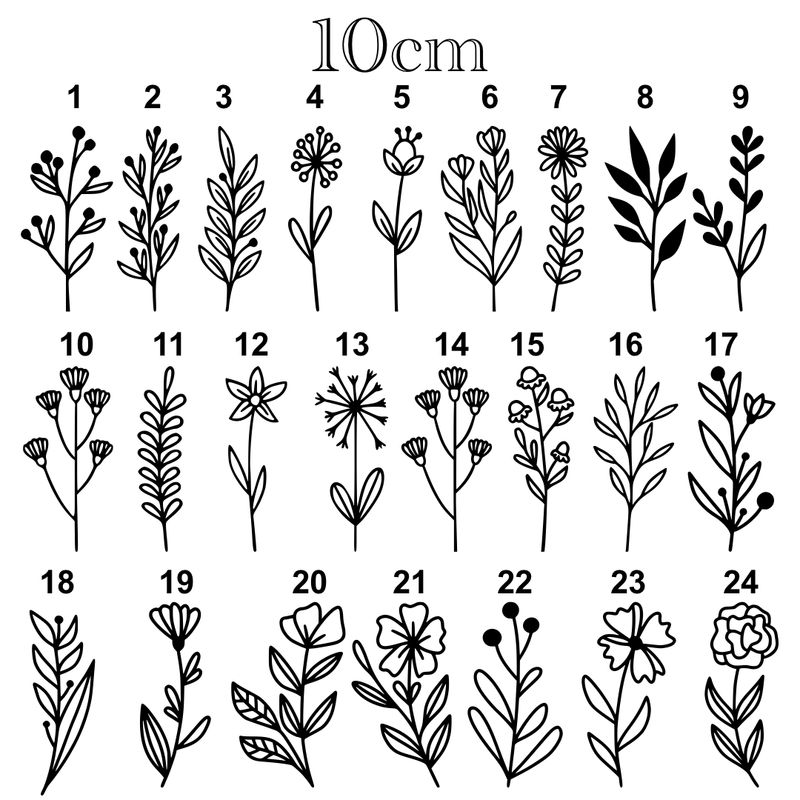 Aufsteller Blume 10cm