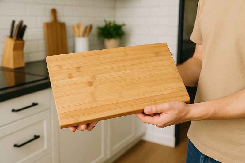 Großes Bambusschneidebrett