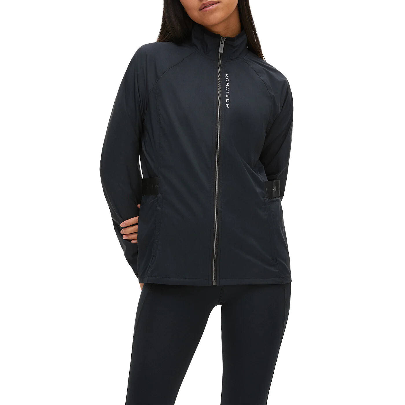 F Coupe-vent manches longues ROHNISCH Miles - Noir, Size: S