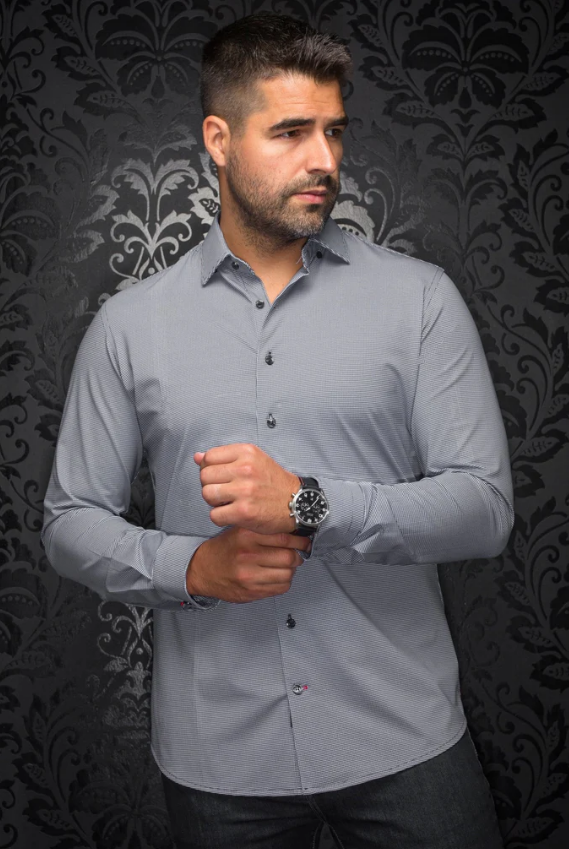 H Chemise manches longues AU NOIR Alexander PDP - Noir