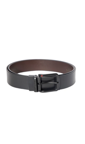 H Ceinture AU NOIR Strauss - Noir/Brun