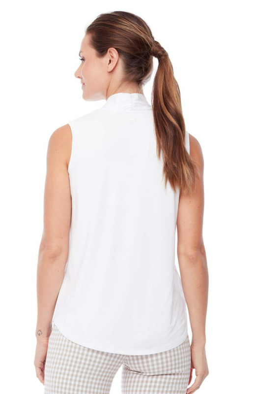 F Polo sans manche SWING T6006 - Blanc