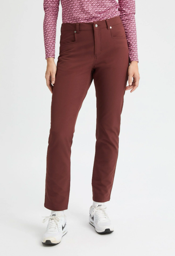 F Pantalon ROHNISCH Chie Brushed - Bitter Chocolate