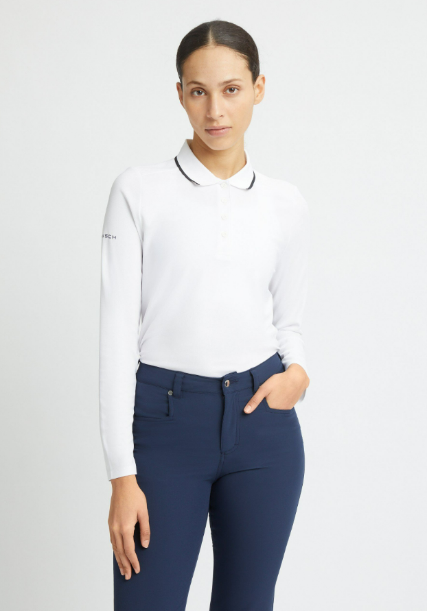 F Polo manches longues ROHNISCH Miriam - Blanc