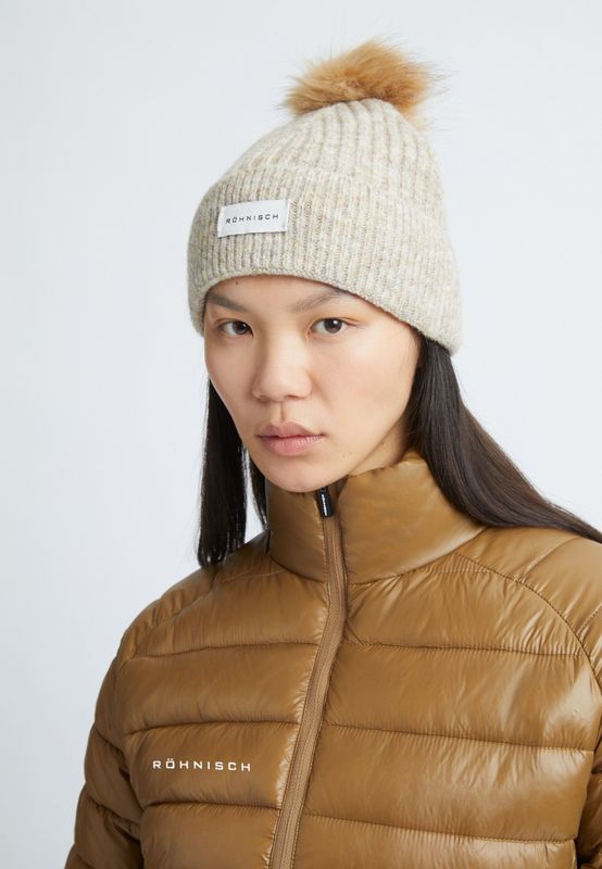 F Tuque ROHNISCH Pom Rib - Beige