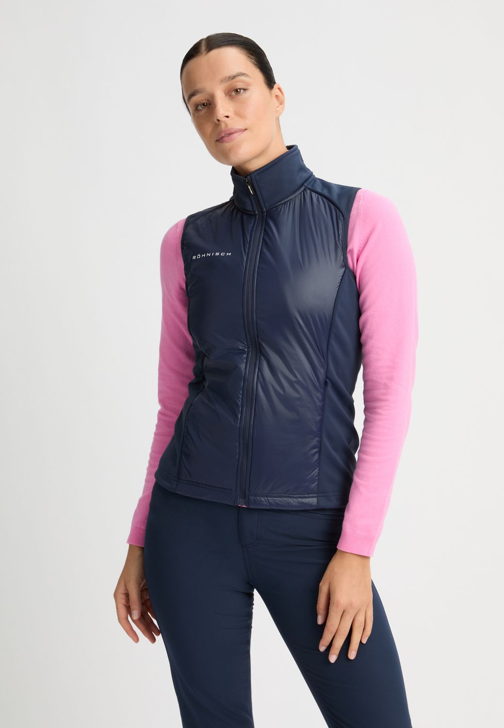 F Manteau sans manche ROHNISCH Fiona Hybrid - Marine
