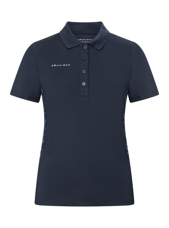 F Polo manches courtes ROHNISCH Nicky - Micro R Check Marine