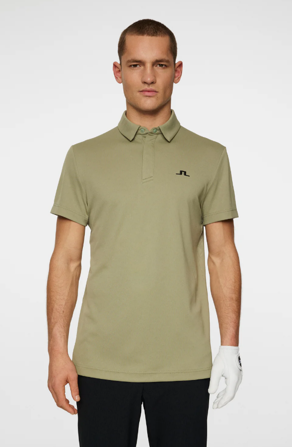 H Polo J.LINDEBERG Peat - Oil Green