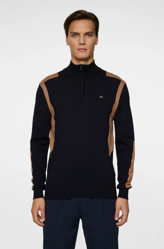 H Chandail 1/2 zip manches longues J.LINDEBERG Kendrick - Tigers Eye