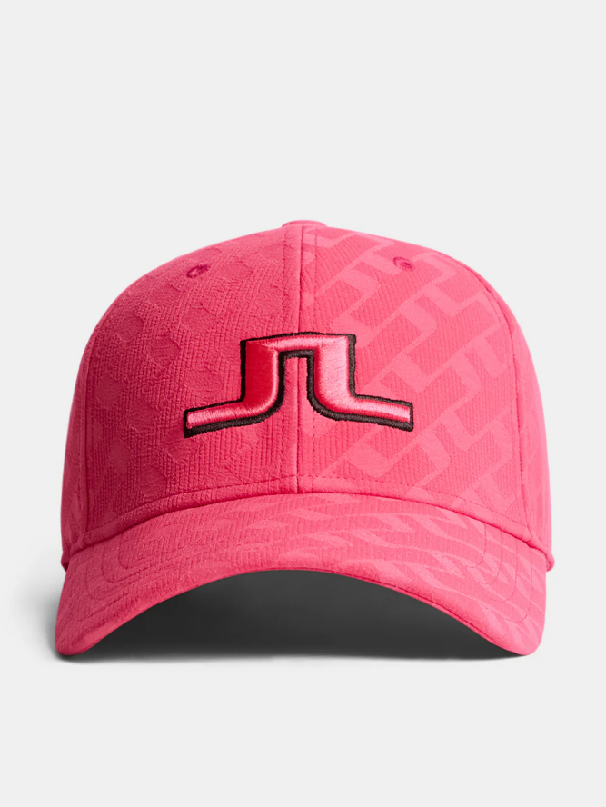 F Casquette J.LINDEBERG  Anga Jacquard - Tour Geo Jacquard Rose