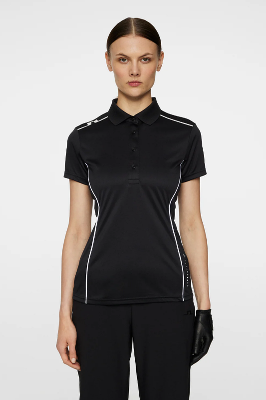 F Polo manches courtes J.LINDEBERG Leyla - Noir