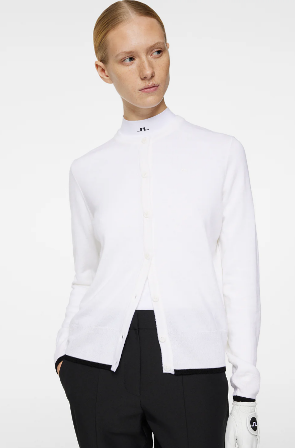 F Cardigan J.LINDEBERG Joanna Knitted - Blanc