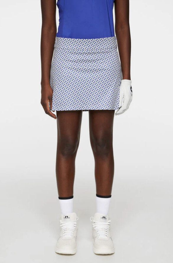 F Jupe J.LINDEBERG Amelie Mid Print - Tour Geo Moonbeam