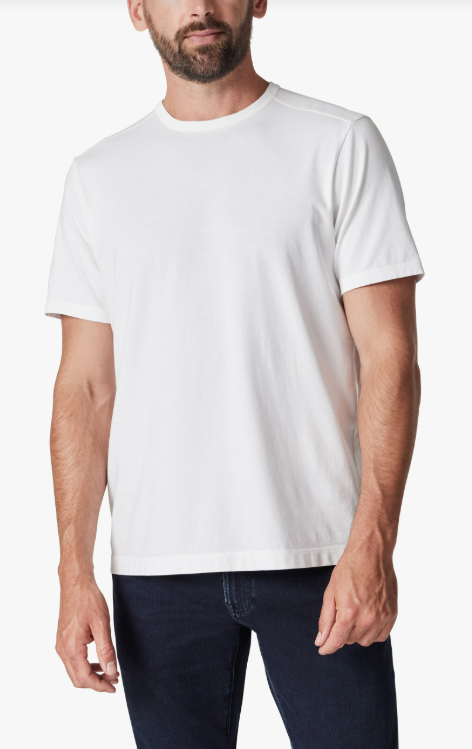 H T-Shirt 34 HERITAGE Basic Crew - Blanc