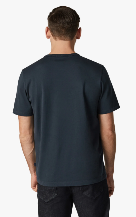 H T-Shirt 34 HERITAGE Basic Crew - Blue Berry