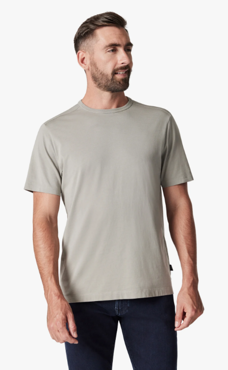 H T-Shirt 34 HERITAGE Basic Crew - White Dove