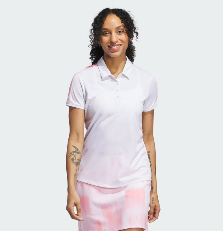 F Polo manches courtes ADIDAS IZ1352 - Blanc