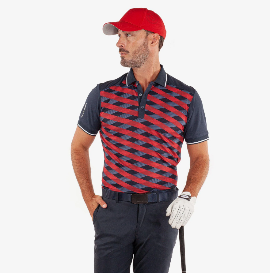 H Polo GALVIN GREEN Marlon - Navy/Red