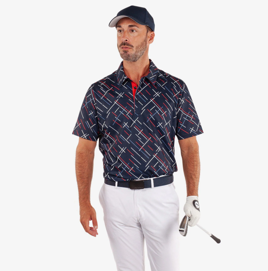 H Polo GALVIN GREEN Mathias - Navy/Red