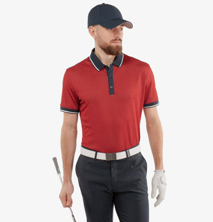 H Polo GALVIN GREEN Miller - Red/Navy