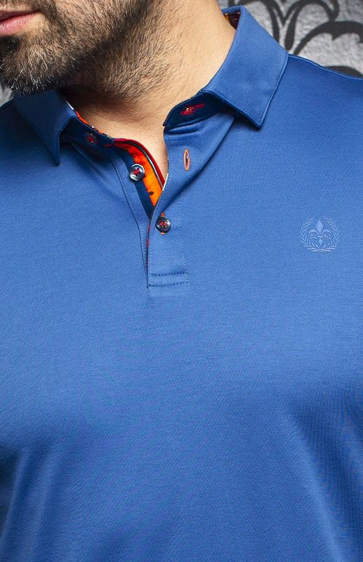 H Polo manches longues AU NOIR Falcon - Blue