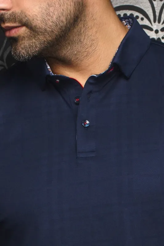H Polo manches longues AU NOIR Chelsea - Navy