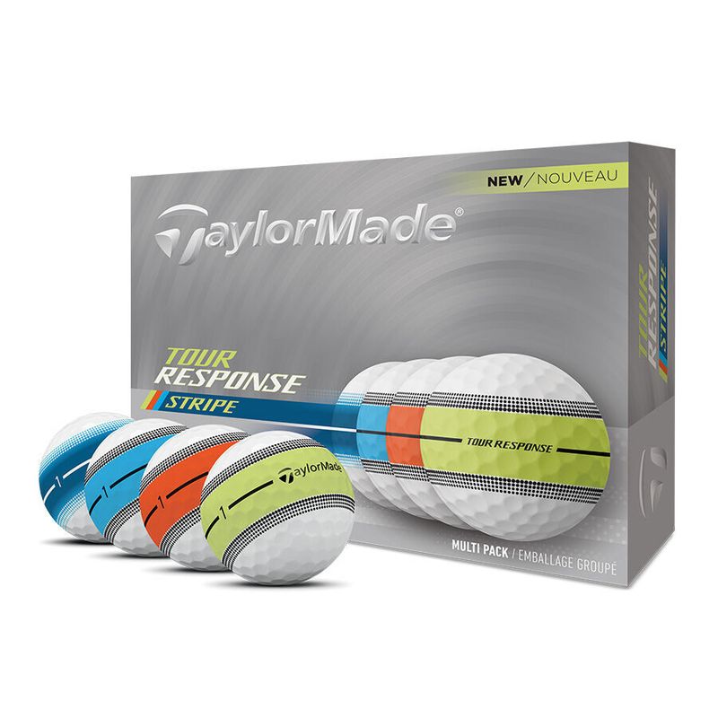Golf balls (Dozen) TAYLORMADE Tour Response - Stripe Multi Neon