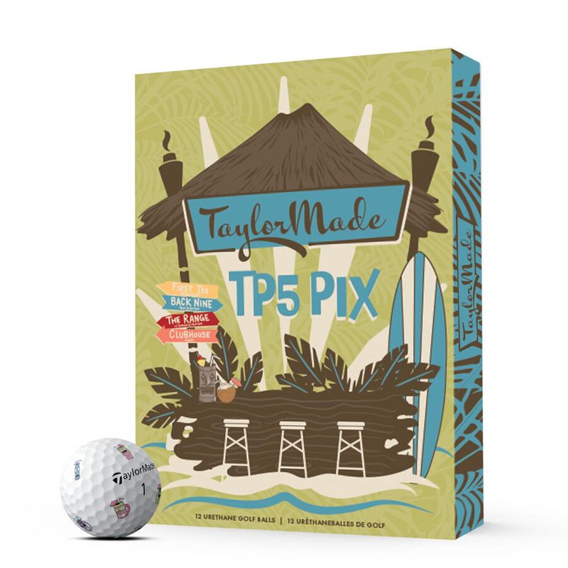 TaylorMade TP5 Pix 3.0 Limited Edition - Tiki Golf Balls (Dozen)