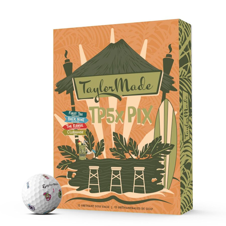 TaylorMade TP5X Pix 3.0 Limited Edition - Tiki Golf Balls (Dozen)