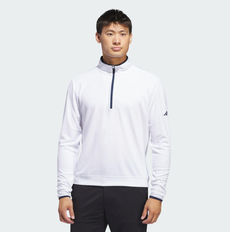 H Chandail 1/2 zip manches longues ADIDAS IU4505 - White