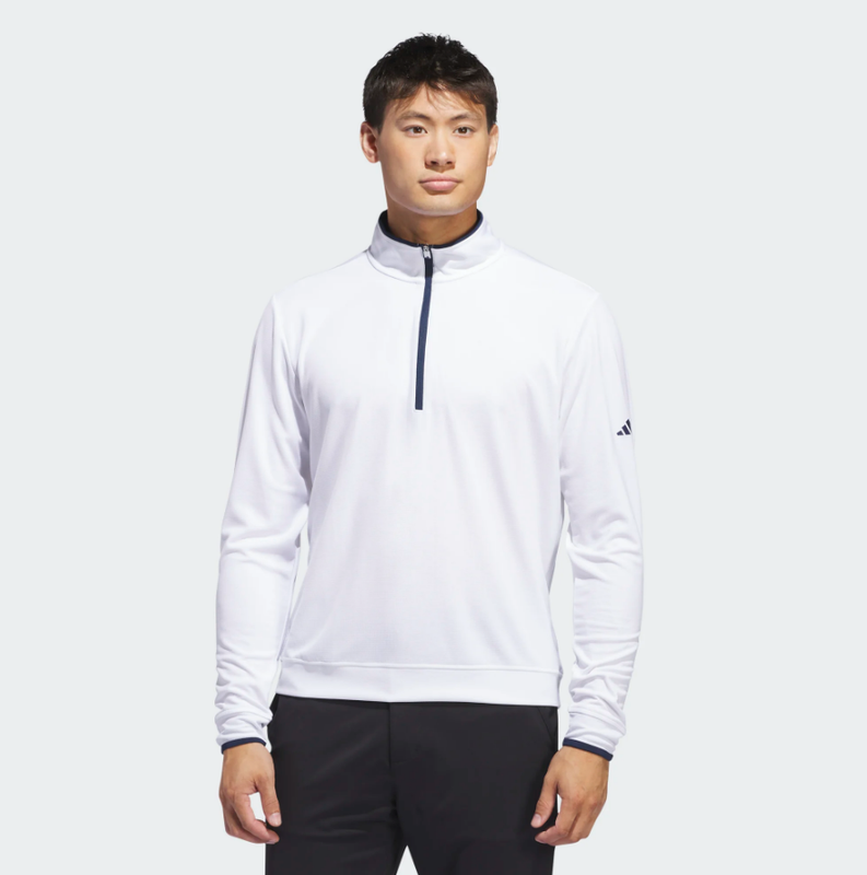 H Chandail 1/2 zip manches longues ADIDAS IU4505 - White