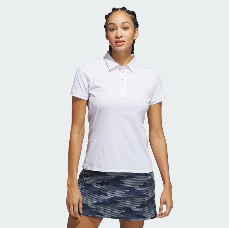F Polo manches courtes ADIDAS JE7346 - White