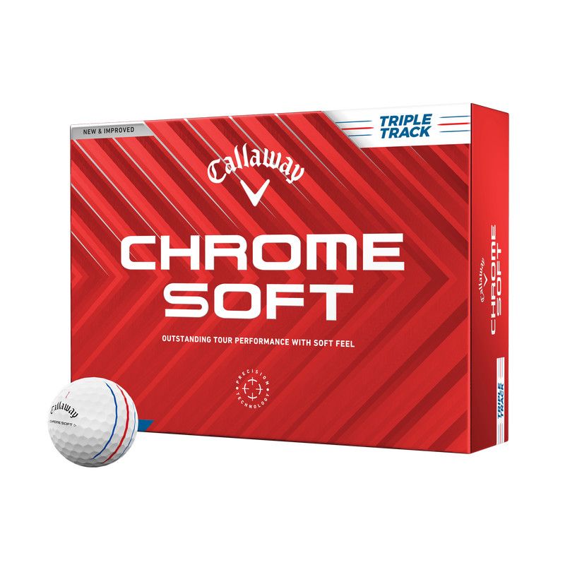 Golf Balls (Dozen) CALLAWAY Chrome Soft - Triple Track White