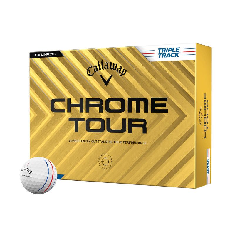 Golf Balls (Dozen) CALLAWAY Chrome Tour - Triple Track White