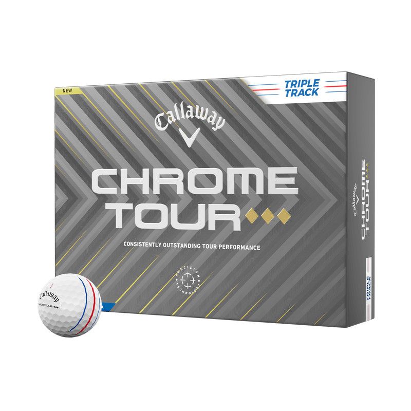 Golf Balls (Dozen) CALLAWAY Chrome Tour ♦♦♦ - Triple Track White