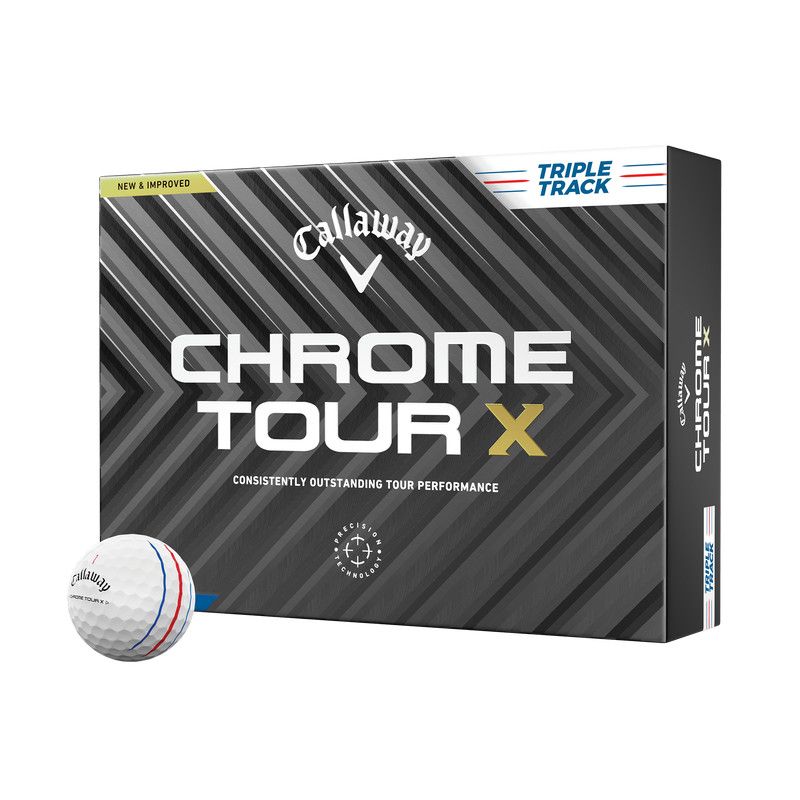 Golf Balls (Dozen) CALLAWAY Chrome Tour X - Triple Track White