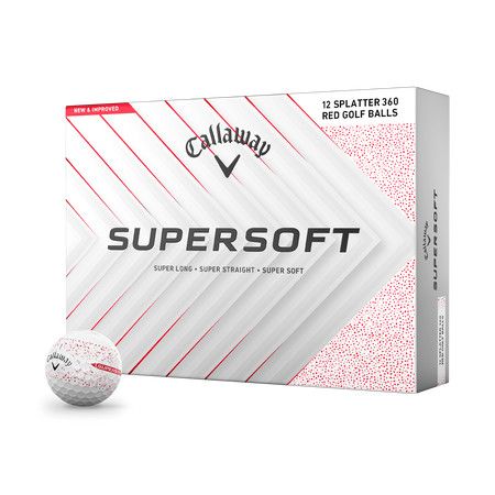 Golf Balls (Dozen) CALLAWAY SuperSoft - Red Splatter