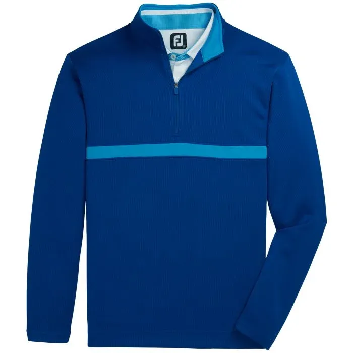 H Chandail 1/2 zip manches longues FOOTJOY 30015 - Bleu Royal