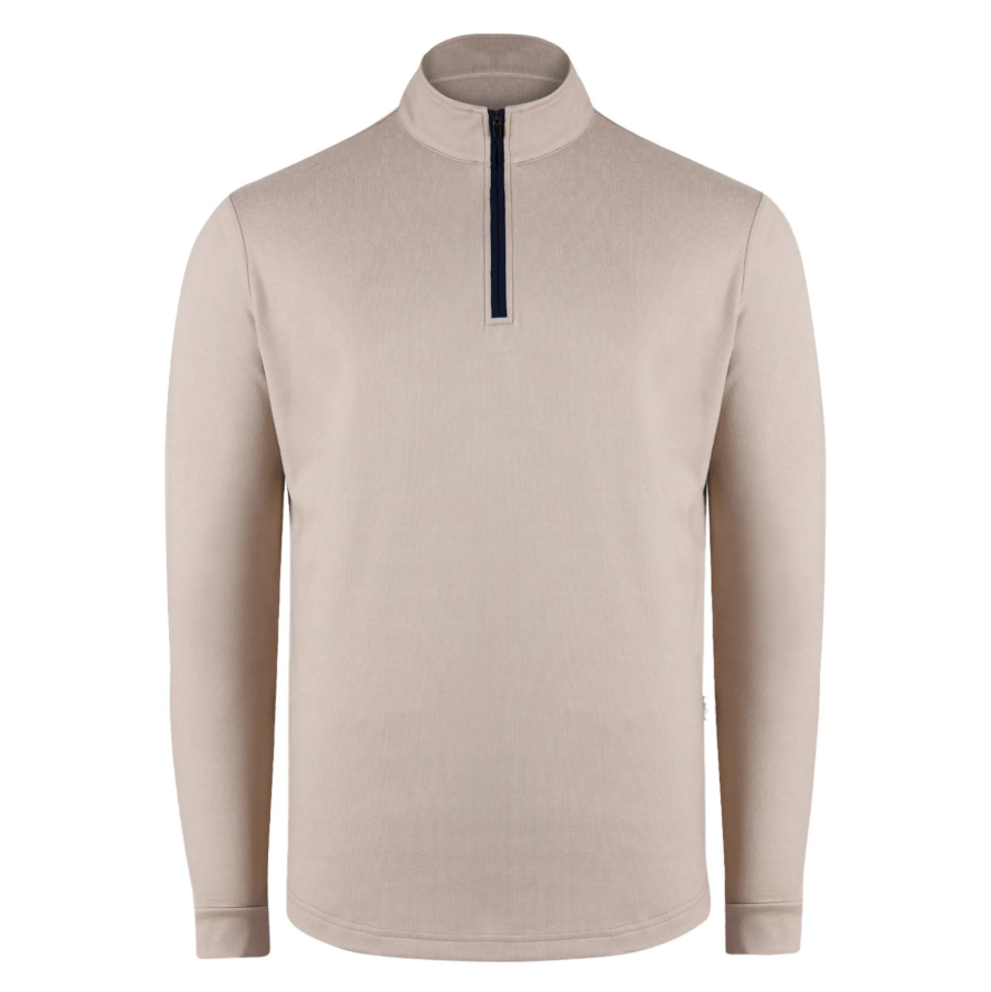 H Chandail 1/2 zip manches longues SWANNIES Emery - Tan