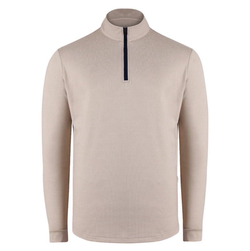 H Chandail 1/2 zip manches longues SWANNIES Emery - Tan