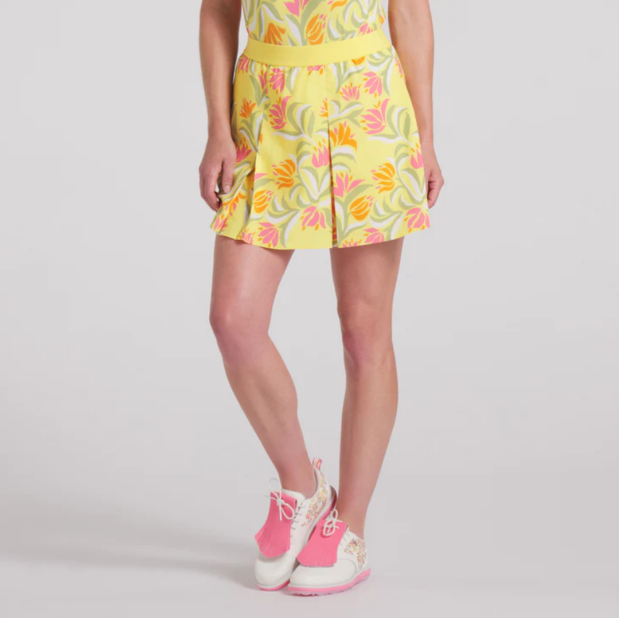 F Jupe PUMA X Dani Dazey Pleated - Sunny Yellow
